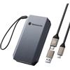 Yottamaster 512GB Esterno SSD, Fino a 2000 MB/s USB 3.2 Gen 2 x 2 SSD Portatile, 2 in 1 USB-C/A Cavo con Laccetto Supporta 4K ProRes HDR Compatibile con iPhone 16/17 Pro Max, Smartphone, Tablet