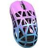 ATTACK SHARK R2 - mouse in lega di magnesio, PixArt PAW3950 gaming mouse, wireless 8K, 48 g, BT/2.4G/Wired, DPI 42000, compatible Win11/Xbox/PS/Mac - Purple