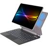 TECHGEAR Custodia con tastiera per Samsung Galaxy Tab S10 Lite, S9 FE, S10 FE da 11,9 pollici, con trackpad, supporto magnetico galleggiante, retroilluminata, QWERTY UK (X400, X520, X510)