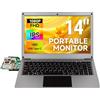 ELECROW Monitor Portatile 14 Pollici con Tastiera, Lapdock con Batteria Integrata, Display 1080P FHD IPS USB-C per Raspberry Pi, PC, Mac, Phone, Console