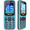 Tosaju Telefono 4G LTE con mini tasti, senza contratto, display a colori da 1,7 pollici, Bluetooth, 1000 mAh, lungo tempo di standby, Dual SIM, portatile, per anziani, con torcia LED, verde