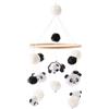 Eniyou Baby Campanelli Eolici Giostrina Culla Neonato Decorazione 3D a Forma Di Panda Da Appendere Ideale Come Regalo per Neonati Adatta per Cameretta E Culla