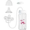 Generico Biberon In Silicone A Mani Libere - 3 In 1 Anticolica Con Prolunga | Portatile Con Tettarella Regolabile E Cannuccia | Per Allattamento In Auto Campeggio