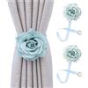 YAOHY Vintage Magnetic Calamite Tende Creativo Fiore Multi Stile Fermatende Calamita Home Curtain Storage Bundled Ferma Tende con Calamita(Blue A)
