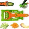 Generic Sbucciatore per verdure a julienne, manici morbidi e acciaio inossidabile ultra affilato, sbuccia verdure e patate, con foro per appenderlo per una facile conservazione, sicurezza in lavastoviglie