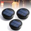 GAOUTO 3 luci solari di ricambio: φ10,5 cm, luci solari di ricambio con LED luminoso, pannello solare impermeabile IP65, lanterna da appendere, pannello solare di ricambio per lanterna solare, giardino