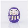 Yoshida Daruma Daruma - Amuleto Giapponese 6 cm, in cartapesta, Misura 0.3 (Porpora)