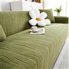 TANYAZ Copridivano 1/2/3/4/5 posti, Copri Divano Spesso ed Elegante - Fodere Copridivani Elastico in Velluto Jacquard con braccioli per Il Soggiorno - Antiscivolo (Color : Green, Size : 5 Seater)