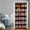 Hiseng Tenda per Porta per La Privacy, Separe Divisorio Interno, Stampe da Scaffale Tende Oscuranti per Porta con Occhielli, per Biblioteca, Libreria, Armadio, Soggiorno (Scaffale 2,120x200cm)