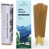 CALMVEDA Incenso Pino Bosco Inverno - (80 bastoncini incenso naturale) Senza Carbone, Fatti con Fiori Riciclati | Profumo di Bosco Invernale Fresco per Albero di Natale