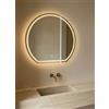 VIDI HOME Maren 80×80 cm Specchio da Bagno LED Anticondensa - Specchiera Retroilluminata con 3 Temperature di Luce per Bagno Moderno e Casa