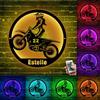 TATLETATLE Moto personalizzata in metallo Wall Art,Metallo moto personalizzato con nome,Moto Home Decor, Custom Moto Garage Nome Wall Decor,Moto Moto Scultura Parete,Segni Bar per Bar Casa (Motocicletta-13)