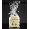 Dalbags srl Dalbags - Pz 100 Sacchetti Trasparenti Plastica PPL Con Fondello in Carta Bianca Per Alimenti Buste PPL 90+50x250 mm Fondo Quadro Adatti al confezionamento di biscotti, caramelle, pasta, minuteria.
