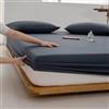 SalGiu Lenzuolo Sotto Con Angoli Elasticizzato 100% Cotone Per Letto Tinta Unita h 25 cm (Grigio Scuro, Una Piazza e Mezza)