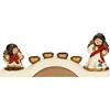 THUN - Portacandele Angeli - Ceramica - Linea Natale - Living, Arredare la Casa - 33x9x11,71 cm h