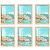HALFLEMART 2cm 6Pcs A3 Cornice per Foto con Plexiglas HD, Cornice in Legno Naturale 30x40cm, Cornice Portafoto per Pareti e Tavoli Orizzontali o Verticali per Foto, Immagini, Poster, Puzzle, Documenti, Diplomi