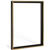 Haak Cornice per giunti ombreggiati Lico, 100 x 100 cm, colore nero lucido oro antico