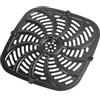 Chroavel Vassoio di ricambio per friggitrice ad aria, 24,5 x 25 cm, senza piastra con 4 protezioni angolari per uso domestico e giardino