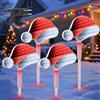 Quntis Luci Natale Esterno a 4 Cappello di Babbo Natale, 3D Lampada 180LED Tunnel Infinity Specchio IP44 Luce Decorazioni Natalizie per Esterno Giardino Patio Feste Cortile Sentiero Festival