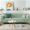 DOTBUY-SHOP Velluto Fodere Copripoltrona 1 Posto / 2 3 4 Posti Copridivano Elasticizzato, Fodere Copridivani Tinta Unita, Fodere Copridivani Universale (3 posti,Verde Avocado)