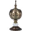 PATIKIL Porta Incenso, 18.5 x 7.5cm Porta Carboni Per Incenso Vintage Bruciatore Di Incenso Per Yoga Spa Aromaterapia Decorazione Per La Casa E Uso In Chiesa, Bronzo