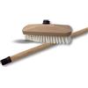 Kibros Spazzolone lavapavimenti da ponte 22 cm PPL bianco manico in legno 1,25 m