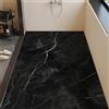 Odot Tappeto Doccia Antiscivolo, Texture Elegante Tappetino da Bagno in Luffa PVC, Tappeto Lavabile, Tappeti Bagno Asciugatura Rapida con Scarico per Area Umida (Nero,60x90cm)