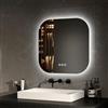 EMKE Specchio Illuminato da Bagno 50 x 50 cm,3 Colori di Luce,Senza Cornice