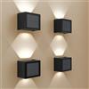 HOFTRONIC Louis - Lampada solare per montaggio a parete, CCT 3000K e 5000K, IP65, impermeabile, luce solare per esterni, con interruttore crepuscolare