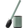 Erreke Scopino WC in Acciaio Inox, Flessibile, Parete o Pavimento, Verde | Scopino Silicone. Setole in Silicone. Scopino Water. Con Supporto Anti-impronta. Montaggio a Parete Facile. Igienico