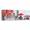 ARTTOR Quadro su Tela 90x30 cm Stampe da Parete Architettura Bianco e Nero - 3153