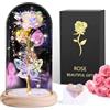 BOLEi Rosa Eterna Regalo Donna, LED Rosa Stabilizzata(1 Rosa Galaxy) | Rosa di Cristallo Regalo Natale Donna, Festa Della Mamma Idee Regalo, Regalo San Valentino per Lei, Regalo Donna Compleanno