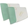 Baldiflex Emporio, Coppia Cuscini Memory Foam Ecologico, Modello Ecogreen 73x42cm, Altezza 11cm, Fodera in Aloe Vera