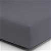SpazioTessile Lenzuola Sotto con Angoli di Finissimo Puro Cotone Percalle o Federe 3 Volà (Singolo x 80x190, Peltro)