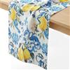 Hejo Runner da Tavola Estivo Blu Limoni 40x250 cm, resistente e stampato - Lavabile in Lavatrice,Decorazione tavolo cucina, Adatto per Cucina, Ristorante, Feste in Giardino e Riunioni all'aperto