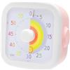 TNSLAND Timer Visivo Bambini, Silenzioso 60 Minuti Desktop Strumento, Clessidra Educativa Arcobaleno per Concentrazione e Studio, Pomodoro Timer per Casa Scuola Cucina Classe, Rosa