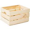 Kistenkolli Altes Land Cassetta impilabile in legno per verdura, vino, frutta, sostenibile, certificato FSC (40 x 30 x 23 cm, naturale)