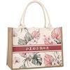 Eleeonora Borse Juta da Rivestire,Borsa Portatile in Iuta,Borsa Shopper di Iuta,Borsa della Spesa in Iuta,Portatile,Impermeabile,Pieghevole,per Picnic,Viaggi,Shopping,Spiaggia E Tutti I Giorni