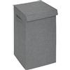 5 five simply smart 5five - cesto per biancheria colorama grigio 74l