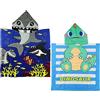 JRSHIRLEYLTD 2 pezzi accappatoi da spiaggia per bambini, poncho piscina bambino, accappatoio poncho bambino, 60 x 120 cm, per ragazze, ragazzi, bambini, piscina, attività in spiaggia