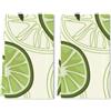 Geroclonup Strofinacci da cucina 40,6 x 61 cm, panno in microfibra ad asciugatura rapida per asciugare la cucina, set di 2 asciugamani verde limone