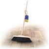 Novaliv Scopa da interno con manico in vero pelo di rosa, setole morbide, con manico in legno, scopa per pavimenti in laminato e parquet, setole naturali