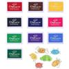 BTACGWP Tamponi Inchiostro per Timbri, Kit 10 Pezzi Multicolore Non Tossico Lavabile, Extra Grandi per Bambini, Favorisce Motricità Fine e Scrapbooking Creativo
