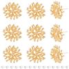 BENECREAT 10 pz Risultati per Orecchini di Rami di Corallo Placcati Oro 18K Reali, Borchie per Orecchini Piatti in Ottone con 30 Pezzo di Dadi per Orecchie, Foro: 1.2 mm