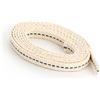 NKlaus 1 metro 8mm 100% cotone naturale stoppino lampada stoppino piatto stoppino lanterna stoppino per bruciatore olio lampada con paraffina purificata 1293