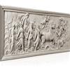 Runa Art Quadri Moderni Antico Bassorilievo Roma Tela Non Tessuta Soggiorno Corridoio Beige 025612a