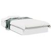 IKAYAA Letto Singolo con Contenitore 100x200 GiroLetto Singolo Legno con Cassetti Struttura Letto Giroletto Moderno in Legno Multistrato-Bianco-100 x 200 cm