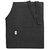 LINEN & COTTON Grembiule da Cucina Donna Uomo Cuoco Unisex Ella - 100% Lino, Nero (70 x 84 cm) Cucina Chef Professionale Camariera Grembiule da Forno Grembiule da Bistrot Ristorante Caffetteria Bar
