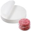 Lunza 500 Fogli Carta per Hamburger Antiaderente Rotonda 15 cm Carta da Forno Resistente al Calore Resistente all'Olio e all'Acqua per Presse Hamburger, Polpette, Patties, Griglia e Conservazione (Bianco)