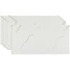 Fantasnight Adesivi per piastrelle bianche, 60 x 30 cm, 10 pezzi, piastrelle autoadesive da parete, in marmo, impermeabili, rimovibili per cucina, paraschizzi, bagno